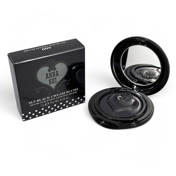 Anna Sui Black Cream Blush Magical Black to Blooming Rose Japan NIB - Picture 10 of 12